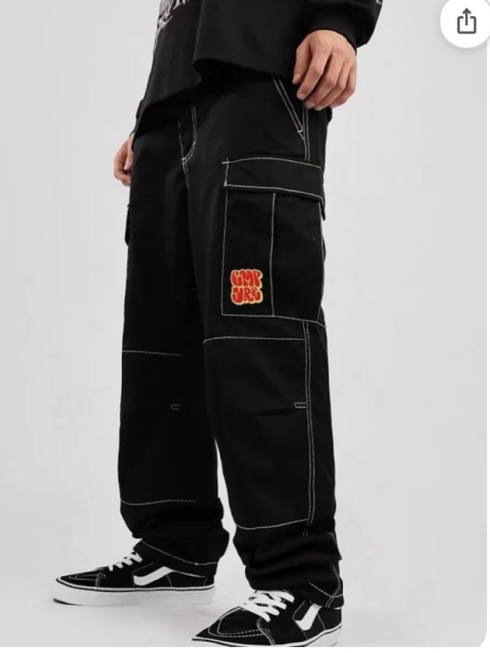 Empyre black cargo skater pants